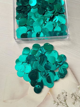 20 mm (2 cm) Pul Çanta, Supla, Patik Pulu 25 gr 34 Zümrüt