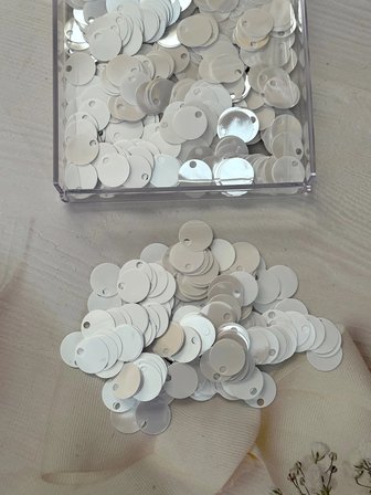 20 mm (2 cm) Pul Çanta, Supla, Patik Pulu 25 gr 35 Sedef Beyaz