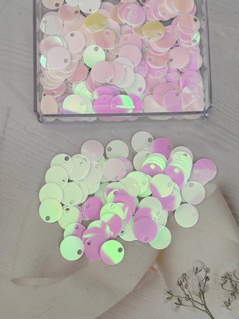 20 mm (2 cm) Hologram/Yanardöner Pul Çanta, Supla, Patik Pulu 25 gr 3 Beyaz Yanardöner
