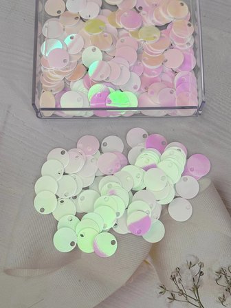 20 mm (2 cm) Hologram/Yanardöner Pul Çanta, Supla, Patik Pulu 25 gr 6 Gökkuşağı Gümüş 