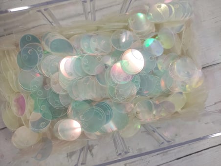 20 mm (2 cm) Hologram/Yanardöner Pul Çanta, Supla, Patik Pulu 25 gr 10 Şeffaf Yanardöner