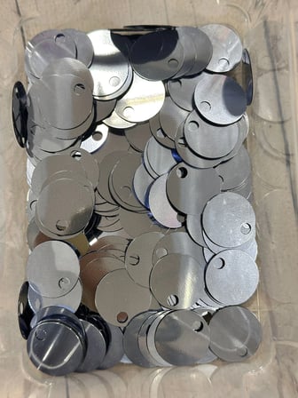 20 mm (2 cm) Pul Çanta, Supla, Patik Pulu 25 gr 56 Mavi Gri