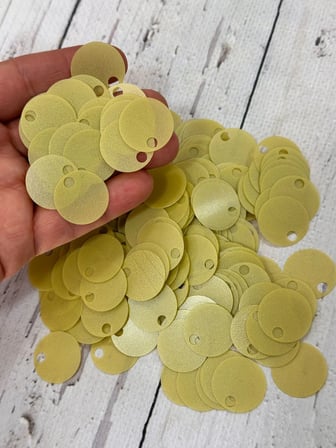 20 mm (2 cm) Pul Çanta, Supla, Patik Pulu 25 gr 57 Açık Sarı