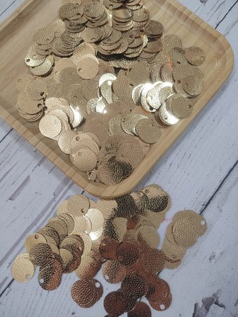 20 mm (2 cm) Gofrajlı Pul Çanta, Supla, Patik Pulu 25 gr 6 Gofrajlı Gold