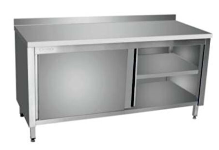 Pimak Dolaplı Çalışma Tezgahı – Ara Raflı 100 x 60 x 85 (cm)