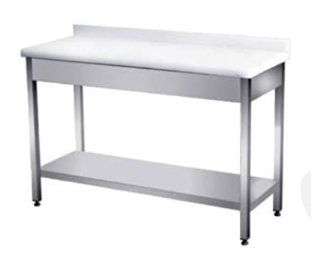 Pimak Mermer Tablalı Tezgah - Taban Raflı120 x 60 x 85 (cm)