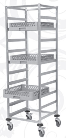 Pimak Servis ve Taşıma Arabası Kaset Taşıma, Yüksek 50 x 50 x 165 (cm)