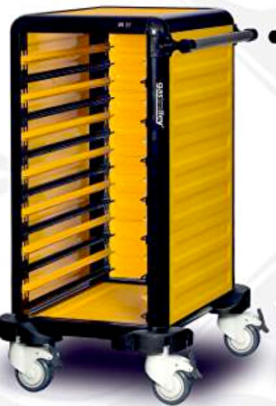 Gastrolley tekli Gn Küvet Taşıma Arabası 75 (2 Yanı+ Arka Kapalı)