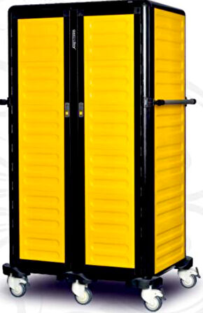 Gastrolley İkili Gn Küvet Taşıma Arabası 150'lik (2 Yanı+ Arka Kapalı)