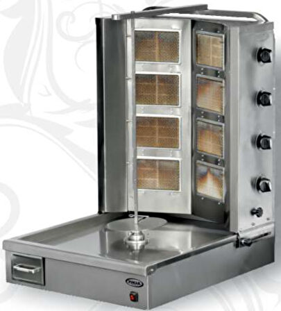 Pimak Tüplü Alt Motorlu Döner Makinası 4 + 4 Gözlü