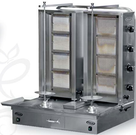 Pimak Doğalgazlı Alt Çiftli Motorlu Döner Makinası 5+5 Gözlü