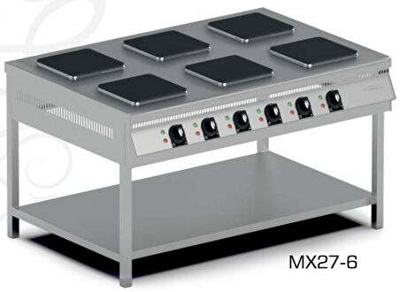 Pimak Taban Raflı 3 Gözlü Elektrikli Ocak