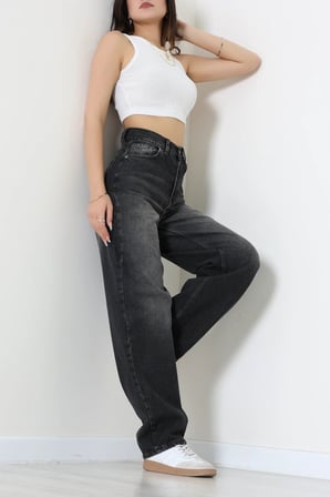 Modi Green Tokalı Baggy Kot Pantolon Füme - 32960.2088.