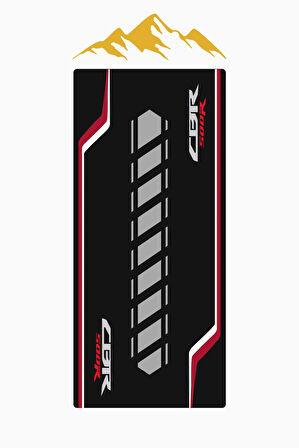 CBR 500R Motor Matı Süngerli Kaymaz Dot Taban Dijital Baskı Motor Halısı MTR0004