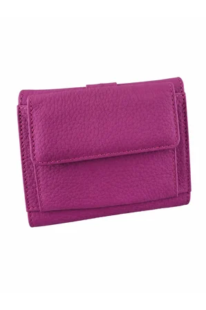 Kadın Hakiki Deri Pembe Renk Çıtçıtlı Kartlık Ve Cüzdan