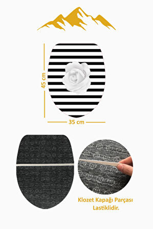 Modern Desenli Dijital Baskı 3’lü Banyo Paspas Takımı Yıkanabilir Kaymaz Tabanlı Klozet Takımı KLZ0018