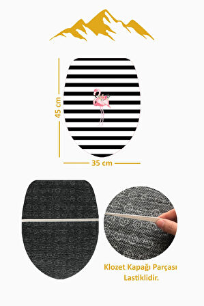 Modern Desenli Dijital Baskı 3’lü Banyo Paspas Takımı Yıkanabilir Kaymaz Tabanlı Klozet Takımı KLZ0021