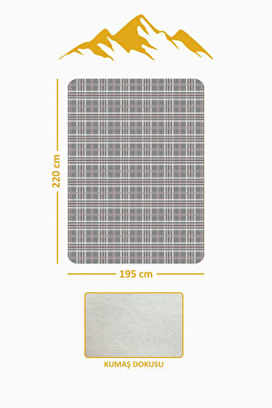 Soft Touch Çift Kişilik Yumuşak Dokulu Modern Konfor Serisi Battaniye YBT0001