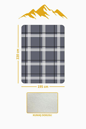 Soft Touch Çift Kişilik Yumuşak Dokulu Modern Konfor Serisi Battaniye YBT0002