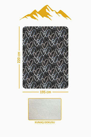 Soft Touch Çift Kişilik Yumuşak Dokulu Modern Konfor Serisi Battaniye YBT0010