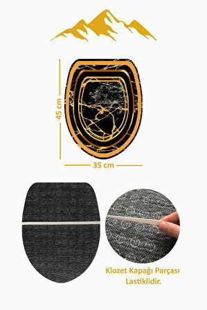 Modern Desenli Dijital Baskı 3’lü Banyo Paspas Takımı Yıkanabilir Kaymaz Tabanlı Klozet Takımı KLZ0058