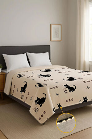 Soft Touch Çift Kişilik Yumuşak Dokulu Modern Konfor Serisi Battaniye YBT0015