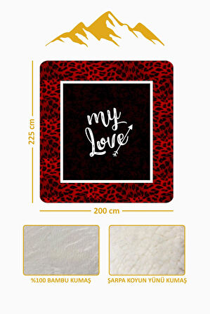 Lüks Çift Kişilik Bambu Battaniye Yumuşacık  ve Şık Tasarım (200X220 cm) BBT0003