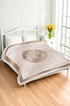 Lüks Çift Kişilik Bambu Battaniye Yumuşacık  ve Şık Tasarım (200X220 cm) BBT0015