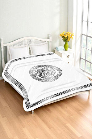 Lüks Çift Kişilik Bambu Battaniye Yumuşacık  ve Şık Tasarım (200X220 cm) BBT0017