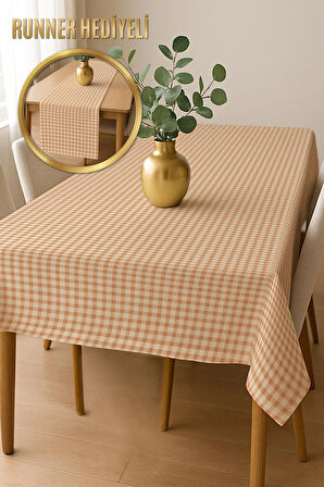 Şık Dokulu Leke Tutmaz Masa Örtüsü MSRT018