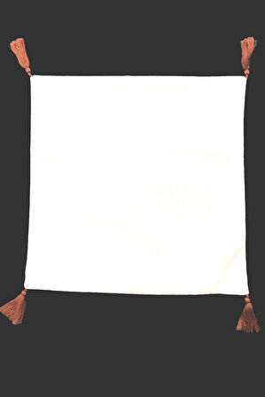 Nakışlı Püsküllü Dekoratif Kırlent Kılıfı Takımı (4 Parça - 43x43 cm) NKK003