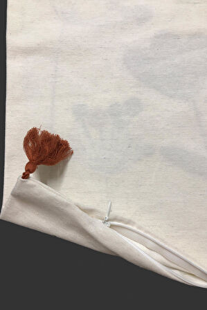 Nakışlı Püsküllü Dekoratif Kırlent Kılıfı Takımı (4 Parça - 43x43 cm) NKK003