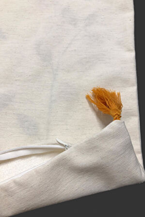 Nakışlı Püsküllü Dekoratif Kırlent Kılıfı Takımı (4 Parça - 43x43 cm) NKK005