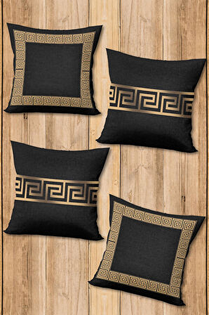 Dijital Baskılı Yumuşak Dokulu 4’lü Kırlent Kılıfı Takımı (43x43 cm) KRL0005