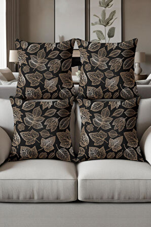 Dijital Baskılı Yumuşak Dokulu 4’lü Kırlent Kılıfı Takımı (43x43 cm) KRL0007