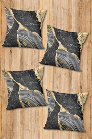 Dijital Baskılı Yumuşak Dokulu 4’lü Kırlent Kılıfı Takımı (43x43 cm) KRL0014