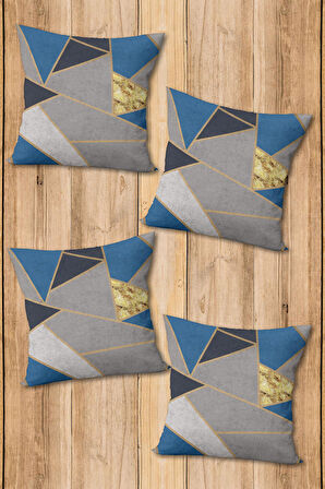 Dijital Baskılı Yumuşak Dokulu 4’lü Kırlent Kılıfı Takımı (43x43 cm) KRL0020