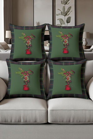 Dijital Baskılı Yumuşak Dokulu 4’lü Kırlent Kılıfı Takımı (43x43 cm) KRL0041