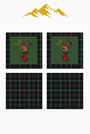 Dijital Baskılı Yumuşak Dokulu 4’lü Kırlent Kılıfı Takımı (43x43 cm) KRL0042