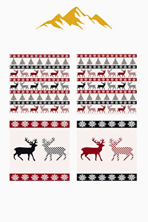 Dijital Baskılı Yumuşak Dokulu 4’lü Kırlent Kılıfı Takımı (43x43 cm) KRL0047