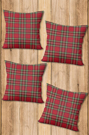 Dijital Baskılı Yumuşak Dokulu 4’lü Kırlent Kılıfı Takımı (43x43 cm) KRL0053