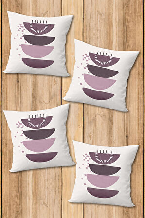 Dijital Baskılı Yumuşak Dokulu 4’lü Kırlent Kılıfı Takımı (43x43 cm) KRL0077