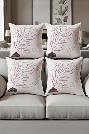 Dijital Baskılı Yumuşak Dokulu 4’lü Kırlent Kılıfı Takımı (43x43 cm) KRL0079