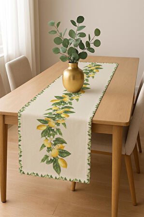 Şık Dokulu Leke Tutmaz Masa Örtüsü MSRT001