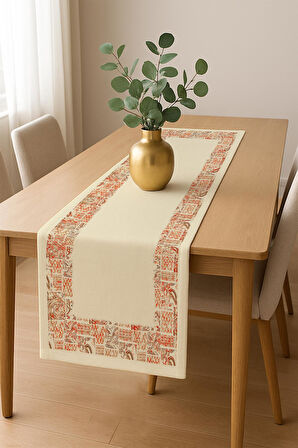 Şık Dokulu Leke Tutmaz Masa Örtüsü MSRT002