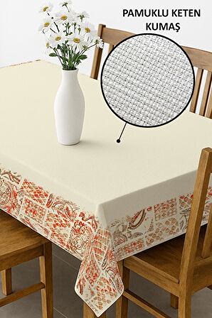 Şık Dokulu Leke Tutmaz Masa Örtüsü MSRT002