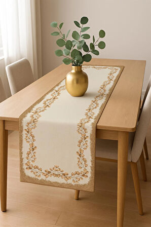 Şık Dokulu Leke Tutmaz Masa Örtüsü MSRT004