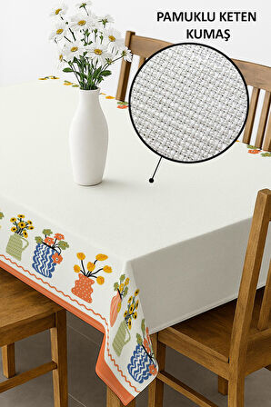 Şık Dokulu Leke Tutmaz Masa Örtüsü MSRT006