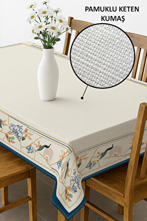 Şık Dokulu Leke Tutmaz Masa Örtüsü MSRT007