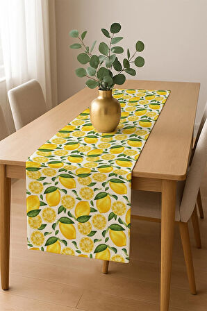 Şık Dokulu Leke Tutmaz Masa Örtüsü MSRT008